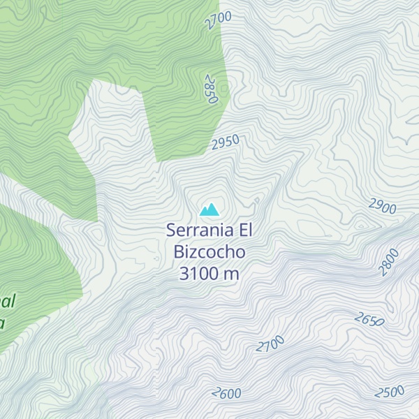 Map of Serrania El Bizcocho