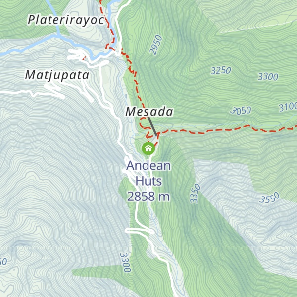Map of Andean Huts