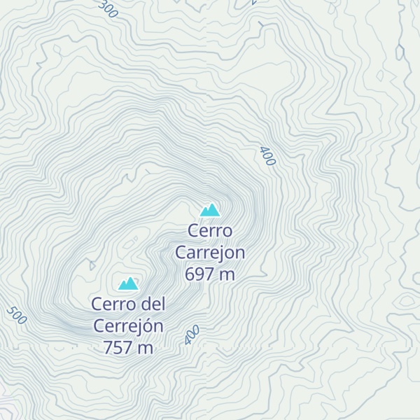 Map of Cerro Carrejon