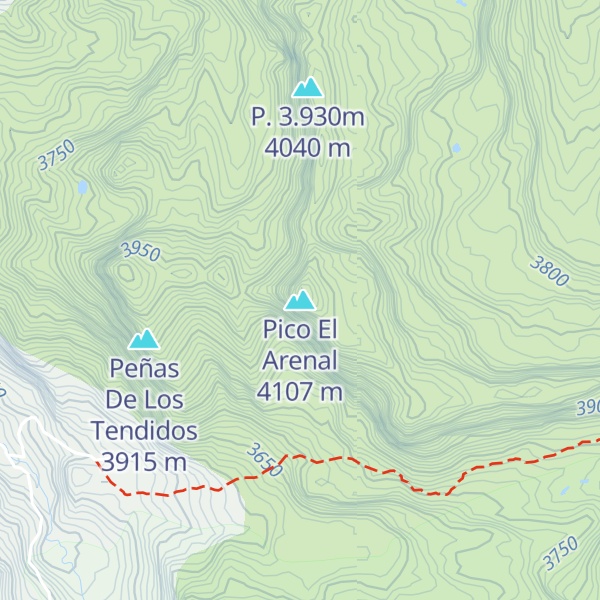 Map of Pico El Arenal