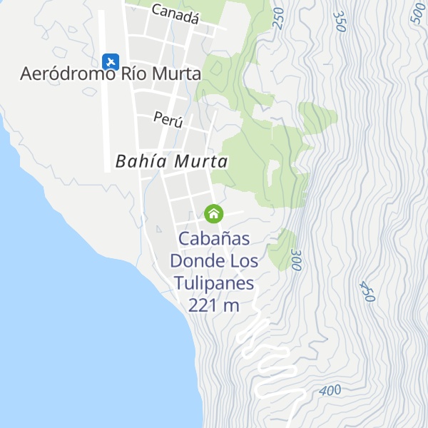 Map of Cabañas Donde Los Tulipanes