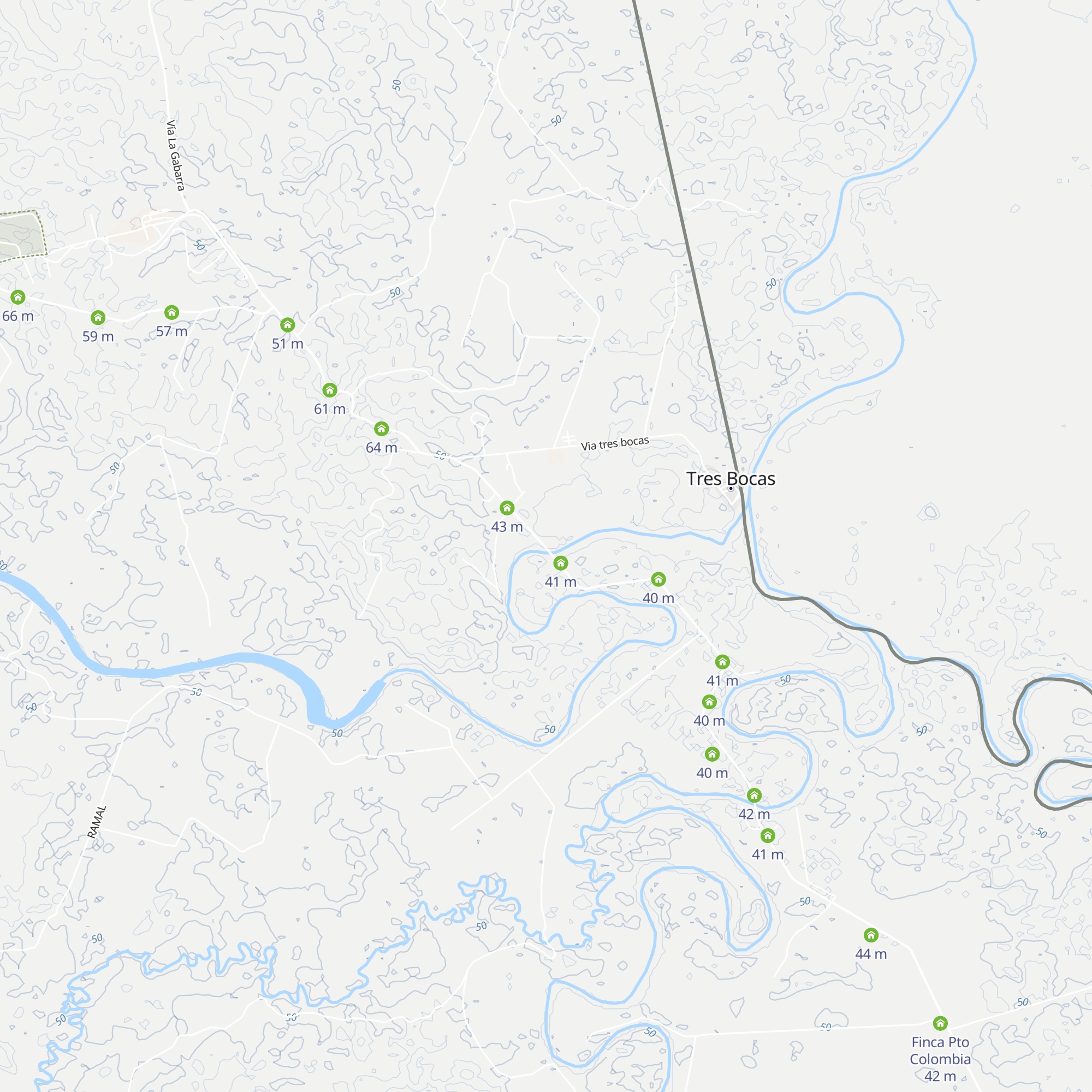 La aduana map