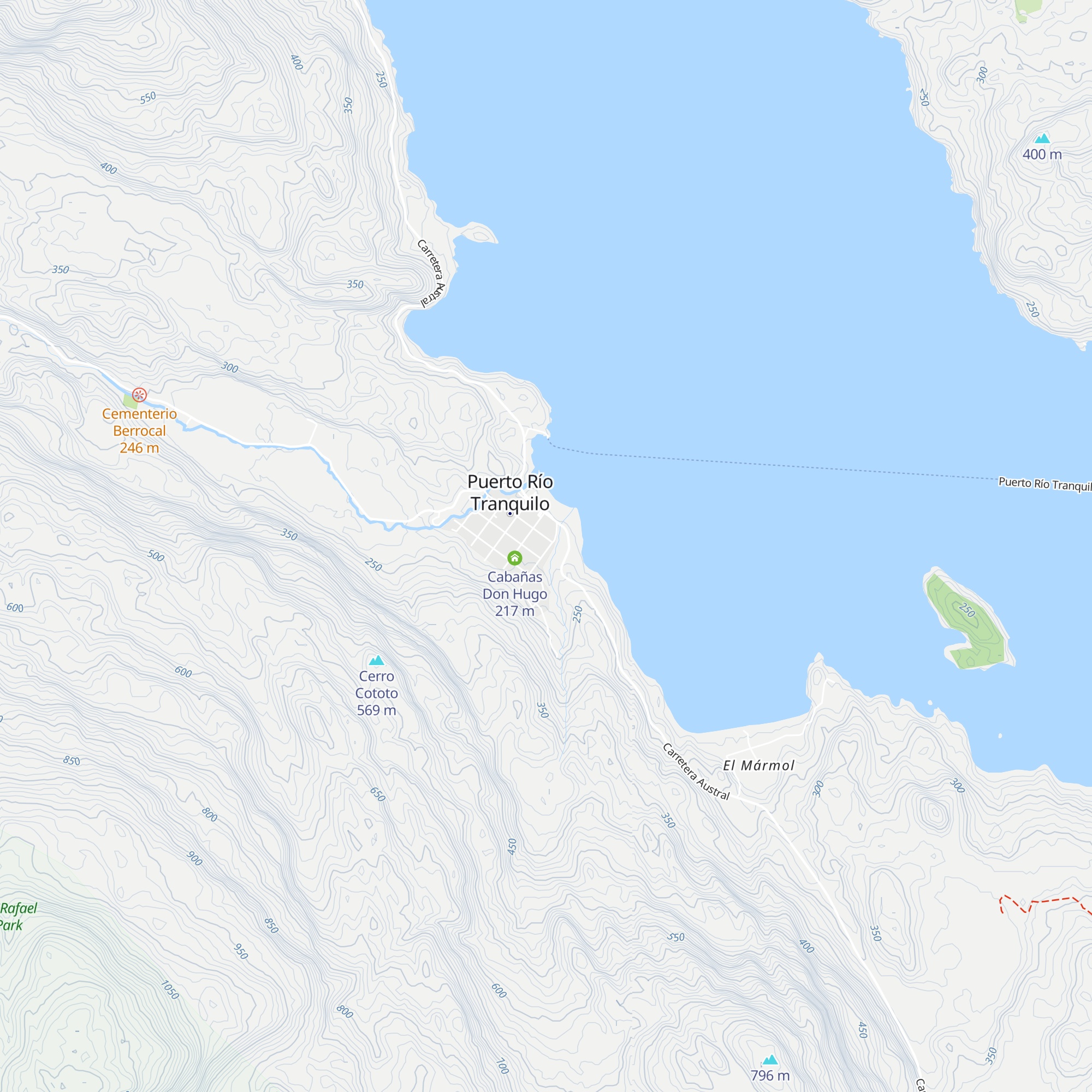 Cabañas Katenke map