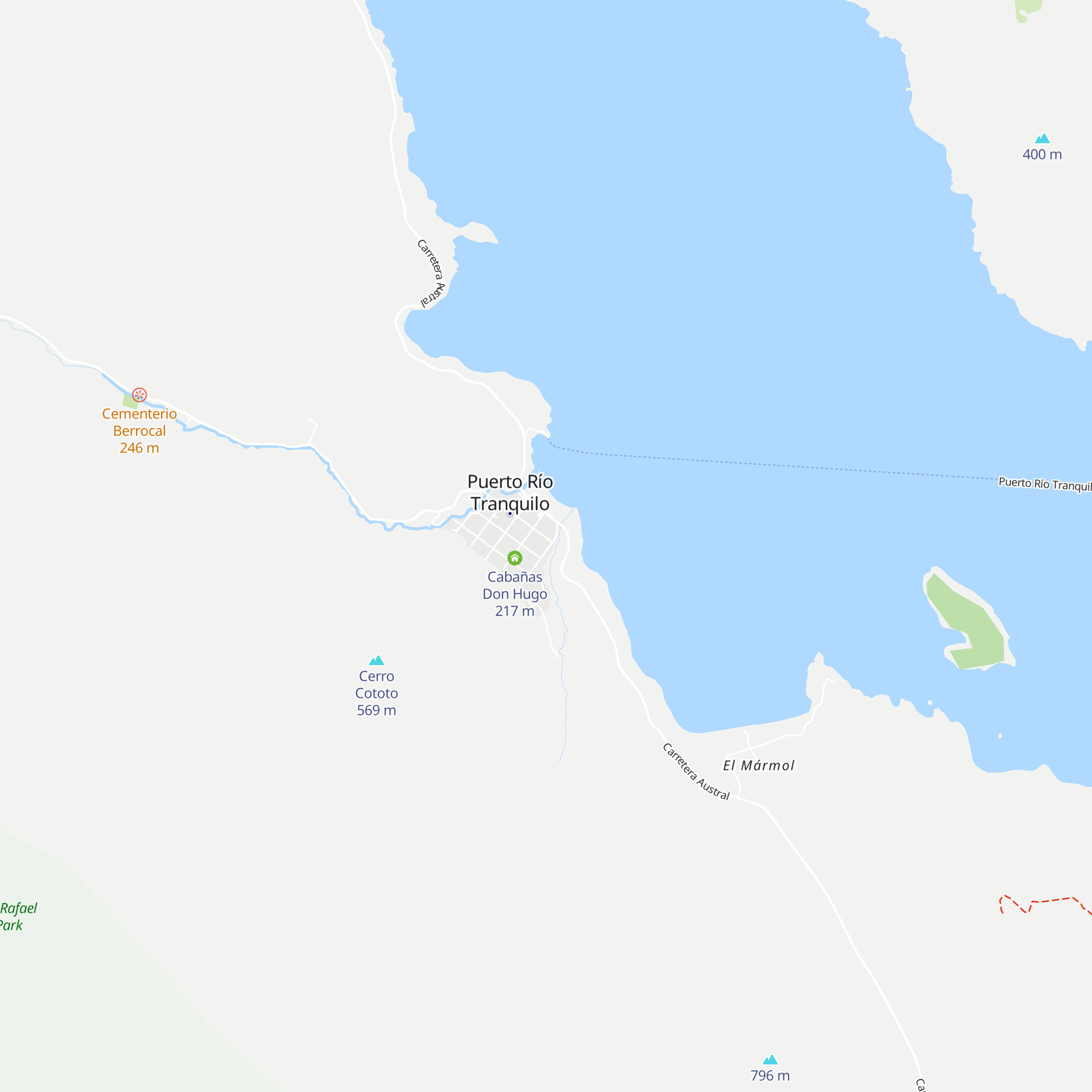 Cabañas Katenke map