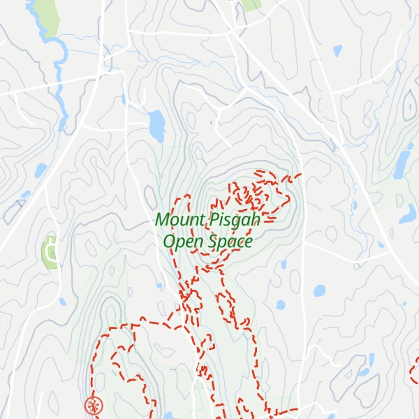 Map of Mount Pisgah