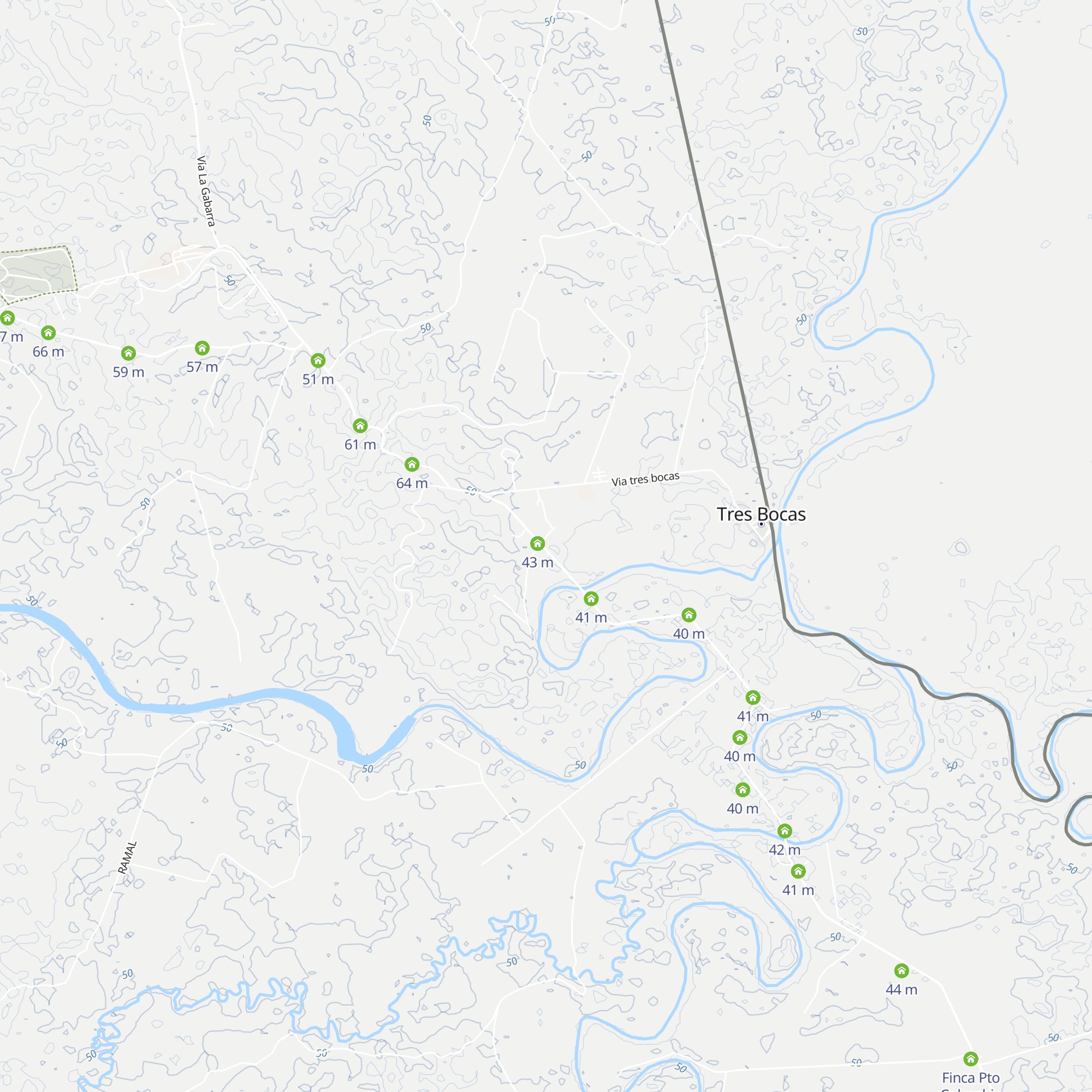La aduana map