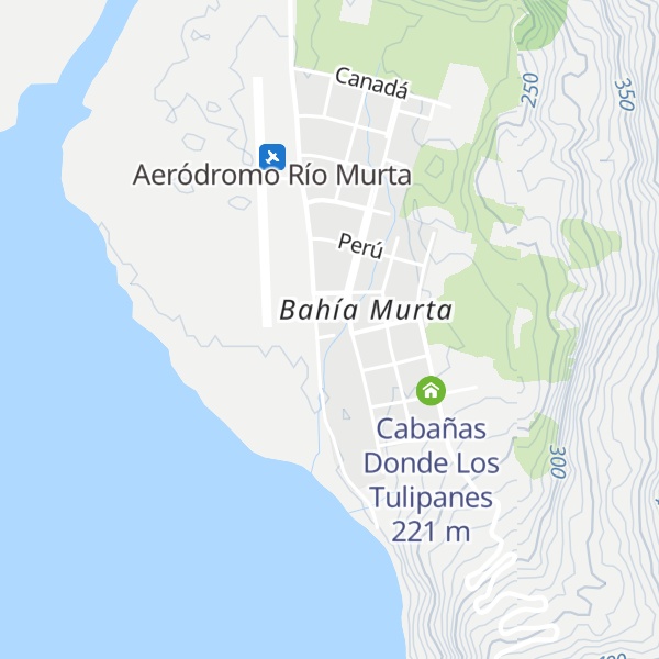 Map of Cabañas La Cascada
