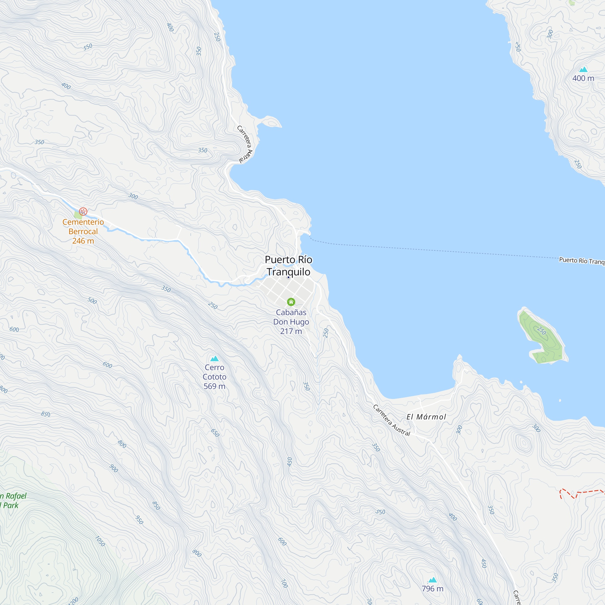 Cabañas La Estrella map