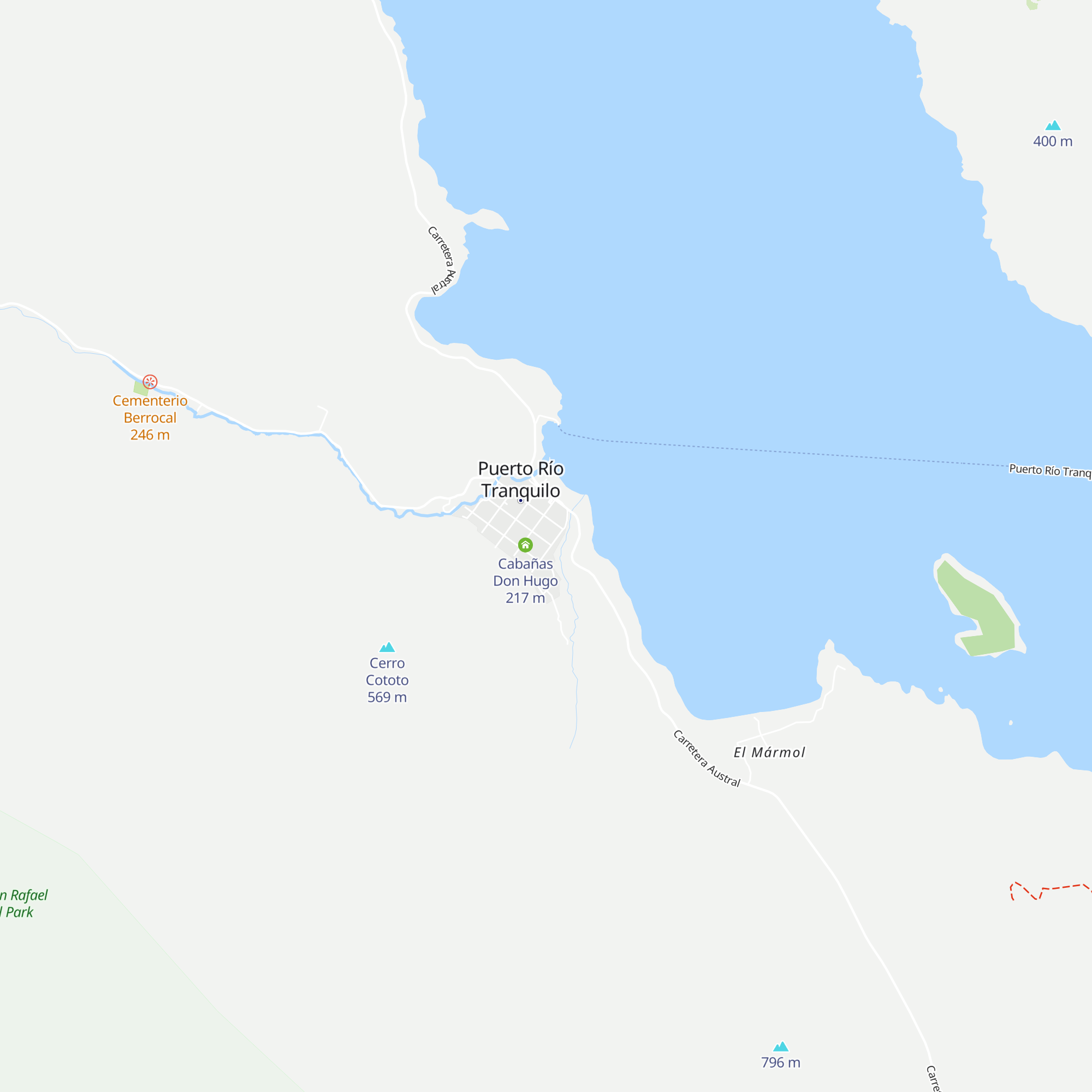 Cabañas La Estrella map