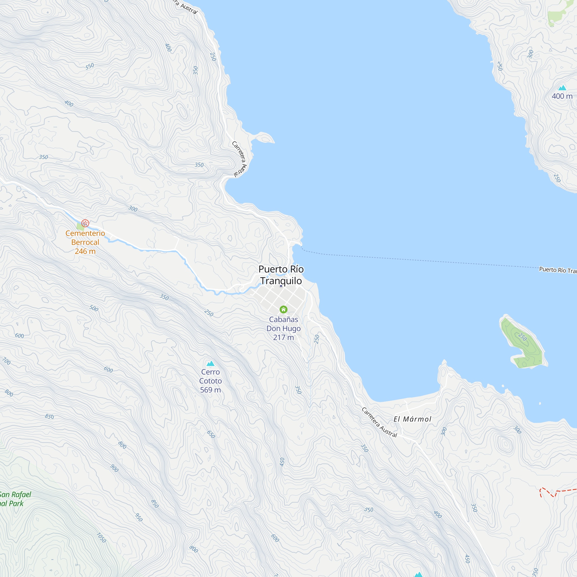 Cabañas Patagon Explorador map