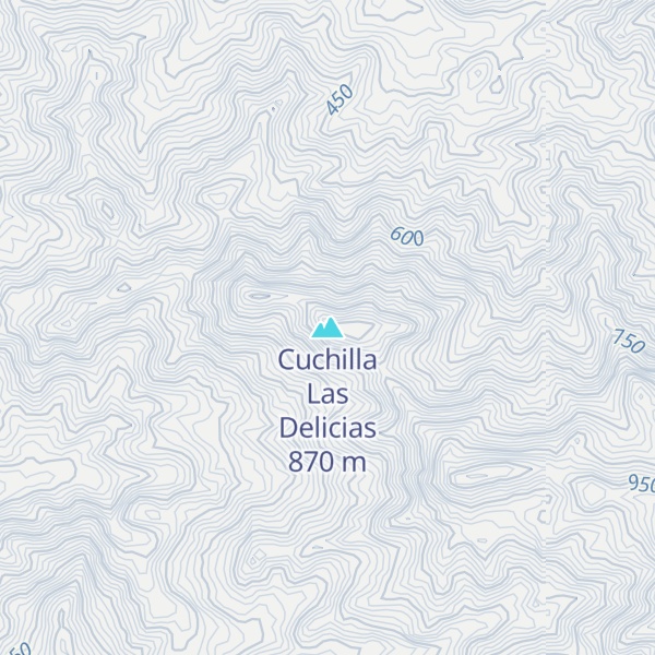 Map of Cuchilla Las Delicias