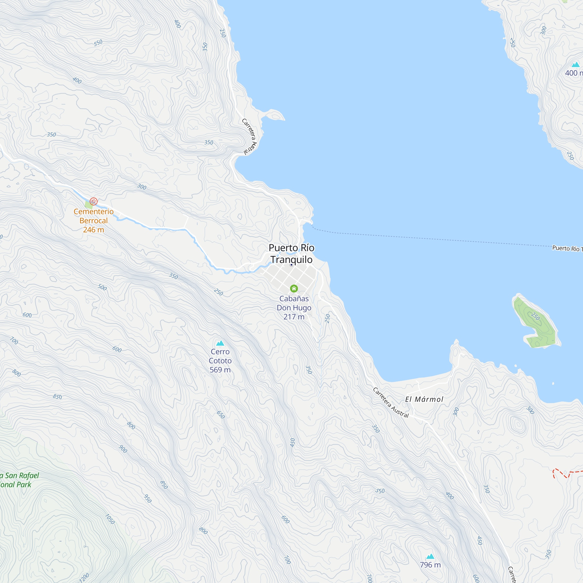 Cabañas Los Exploradores map