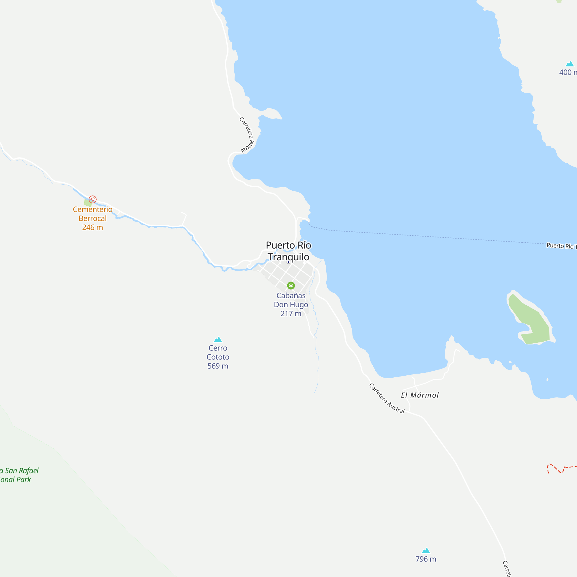 Cabañas Los Exploradores map