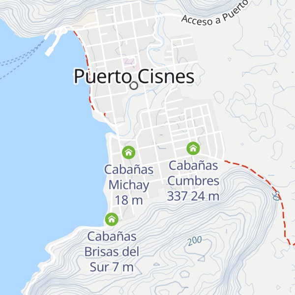 Map of Cabañas Michay