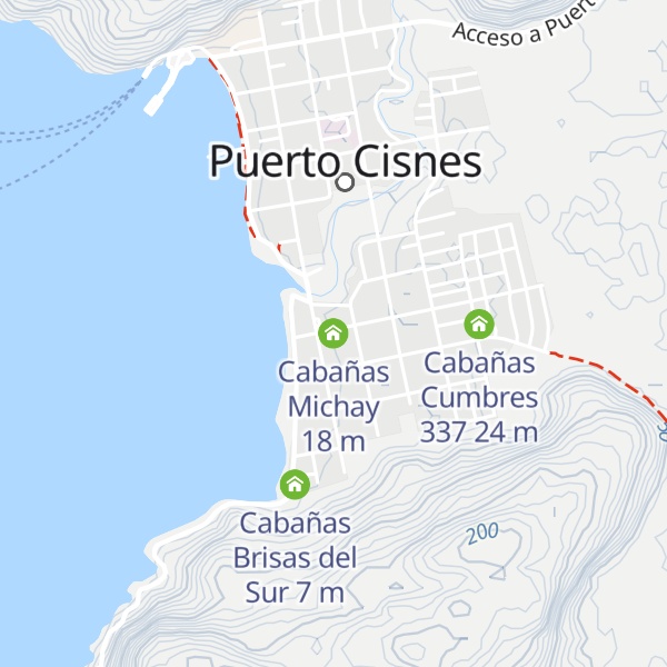 Map of Cabañas Michay