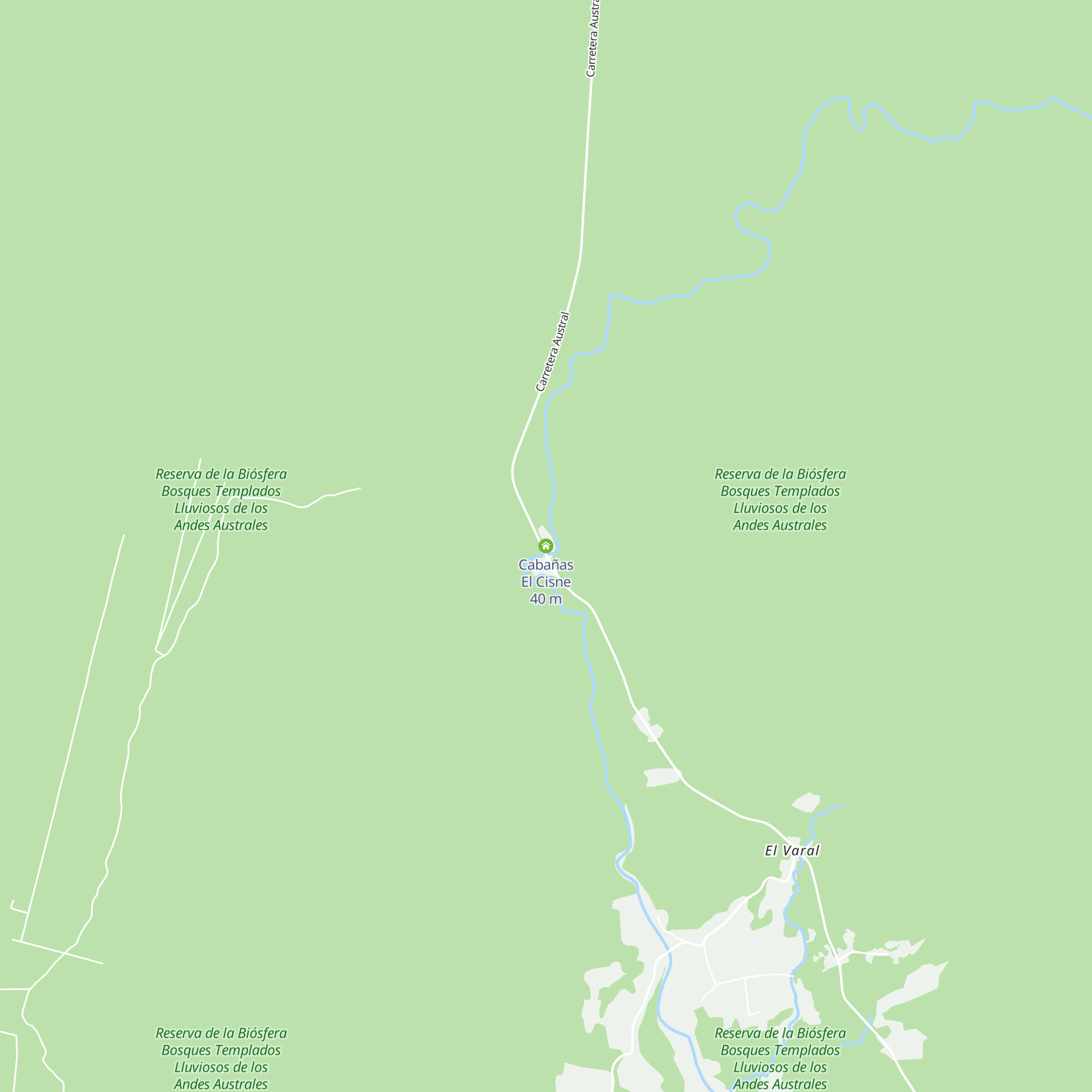 Cabañas El Cisne map