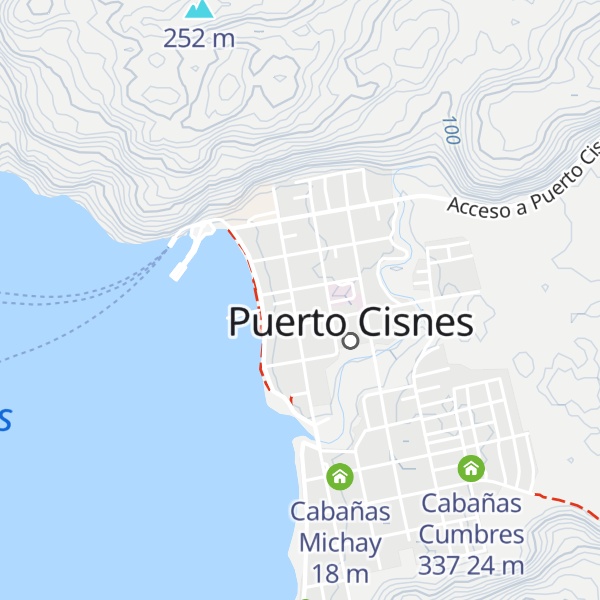 Map of Cabañas Portal del Mar