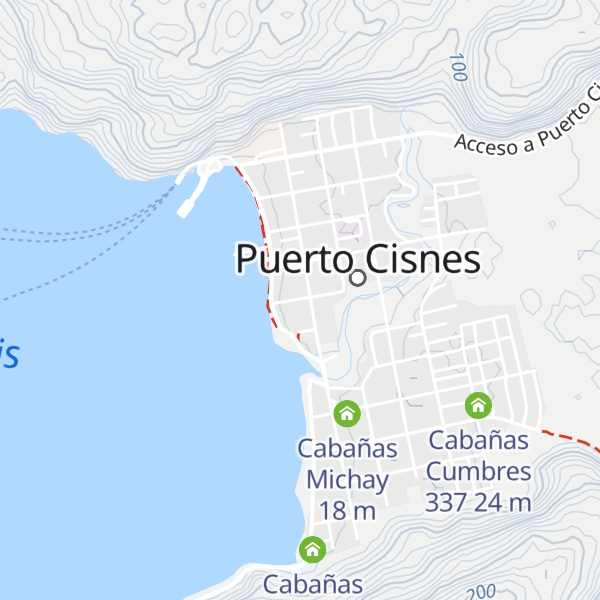 Map of Cabañas Cerro Gilberto