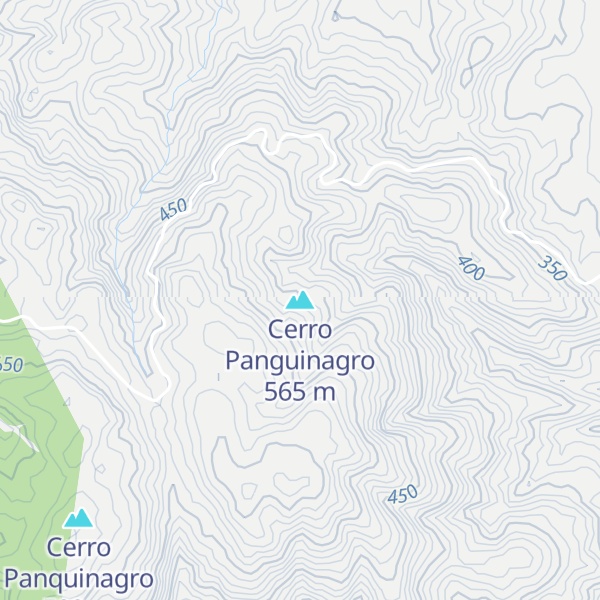 Map of Cerro Panguinagro