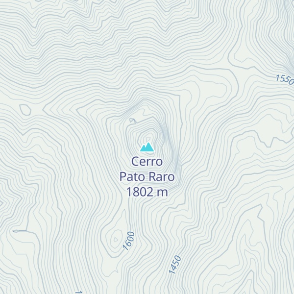 Map of Cerro Pato Raro