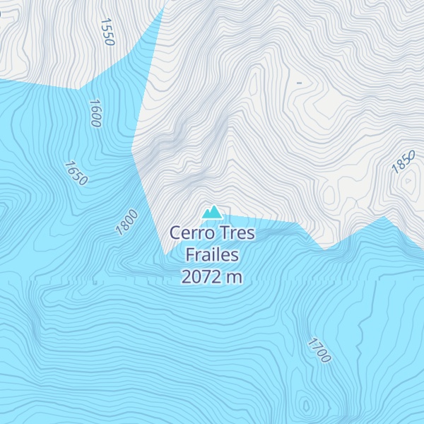 Map of Cerro Tres Frailes