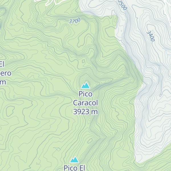 Map of Pico Caracol