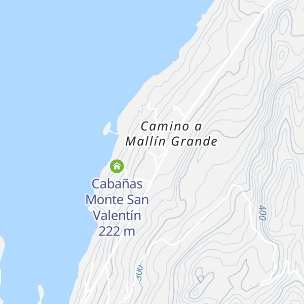 Map of Cabañas Monte San Valentín