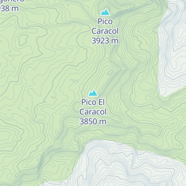 Map of Pico El Caracol