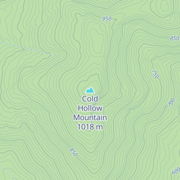 Map of Cold Hollow Mountain