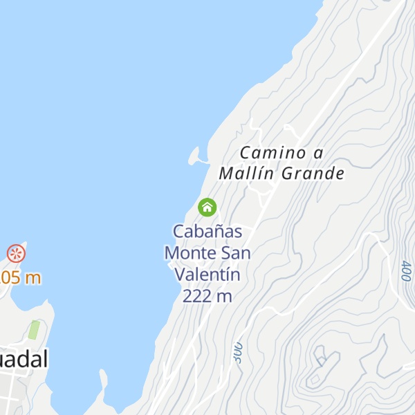 Map of Cabañas Monte San Valentín