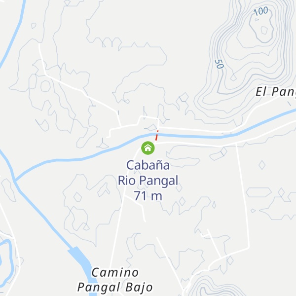 Map of Cabaña Rio Pangal