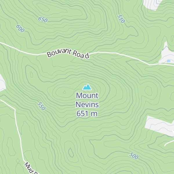 Map of Mount Nevins