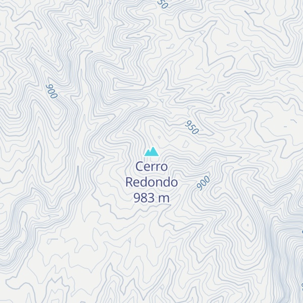 Map of Cerro Redondo