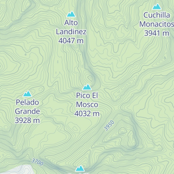 Map of Pico El Mosco