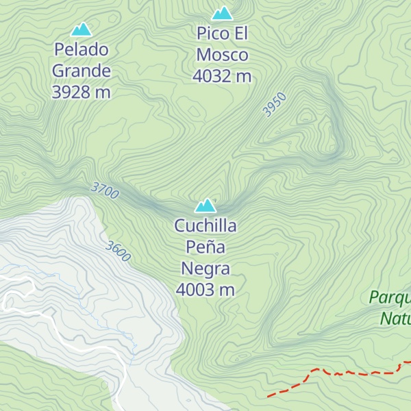 Map of Cuchilla Peña Negra