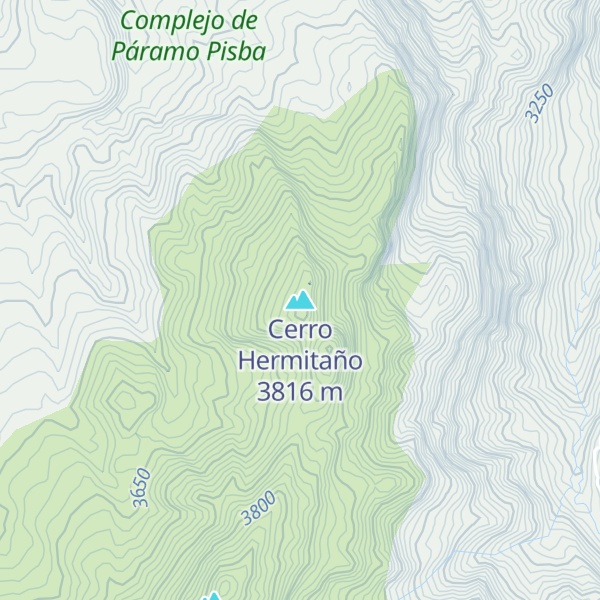 Map of Cerro Hermitaño