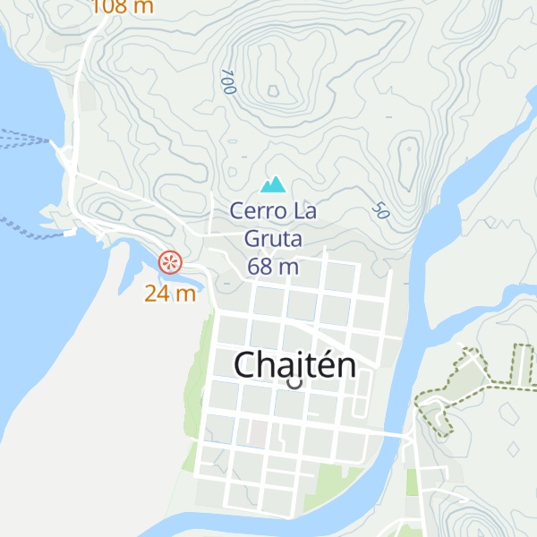 Map of Refugio Vicún
