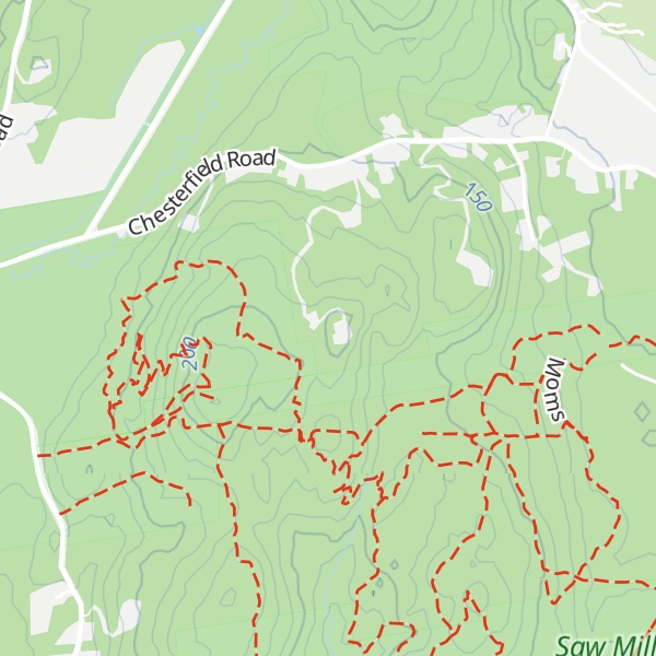 Map of Sawmill Hills