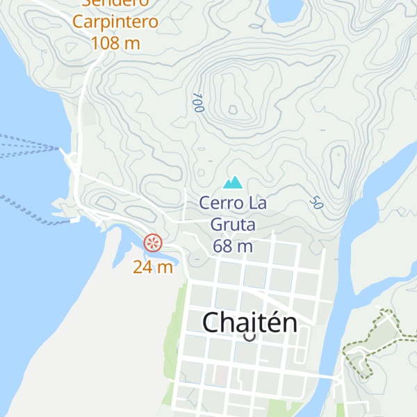 Map of Cabañas Los Canelos