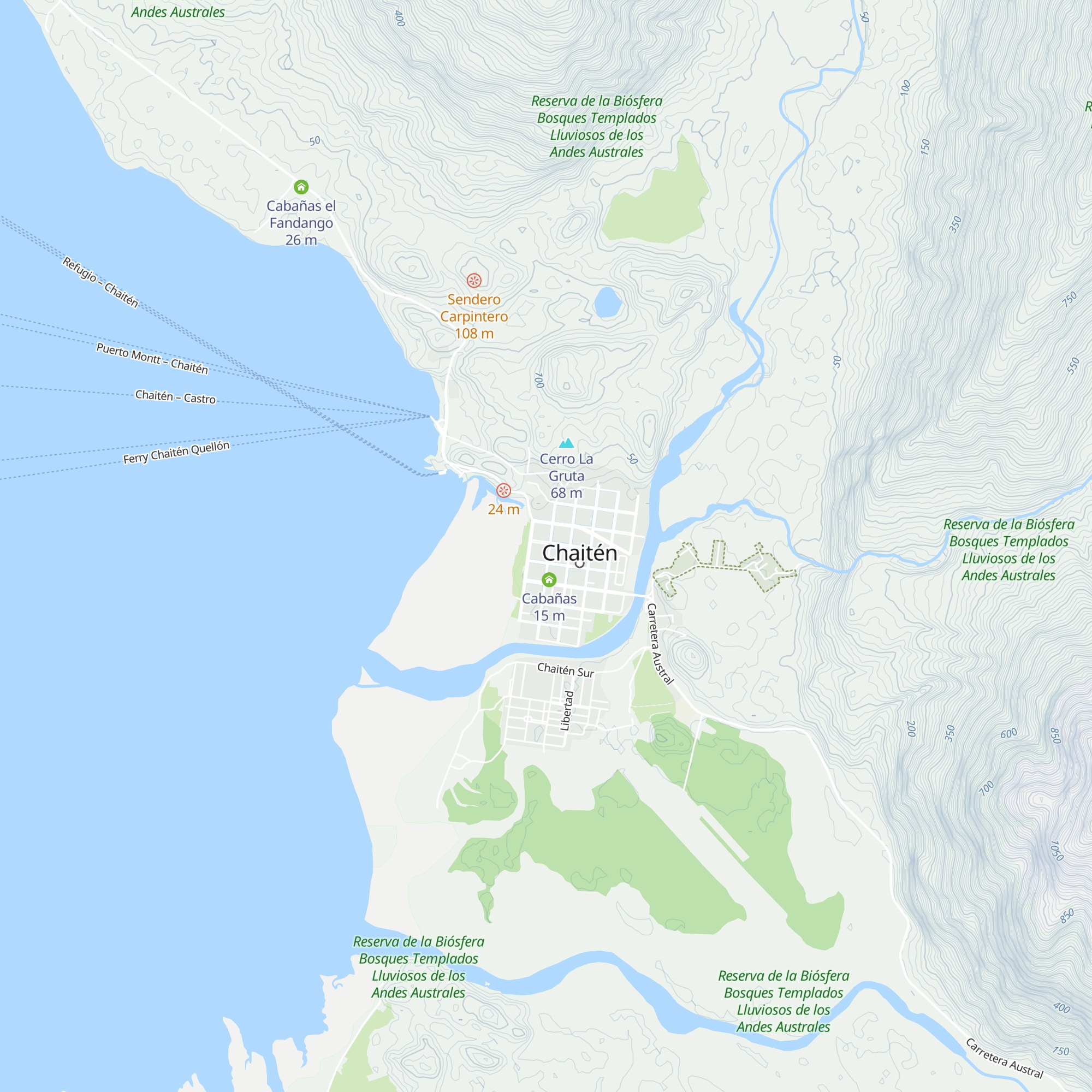 Cabañas El Viejo Molino map