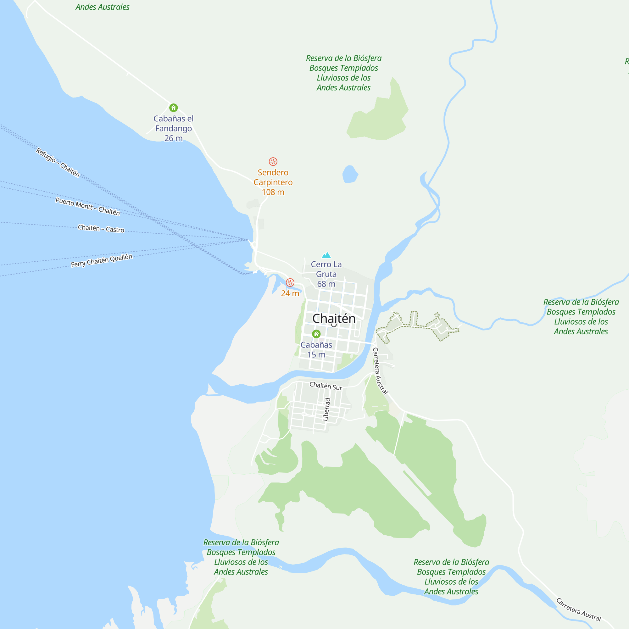 Cabañas El Viejo Molino map