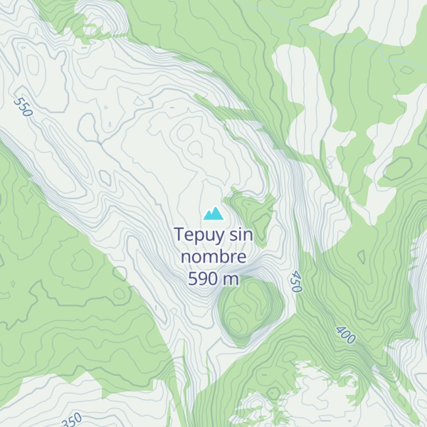 Map of Tepuy sin nombre