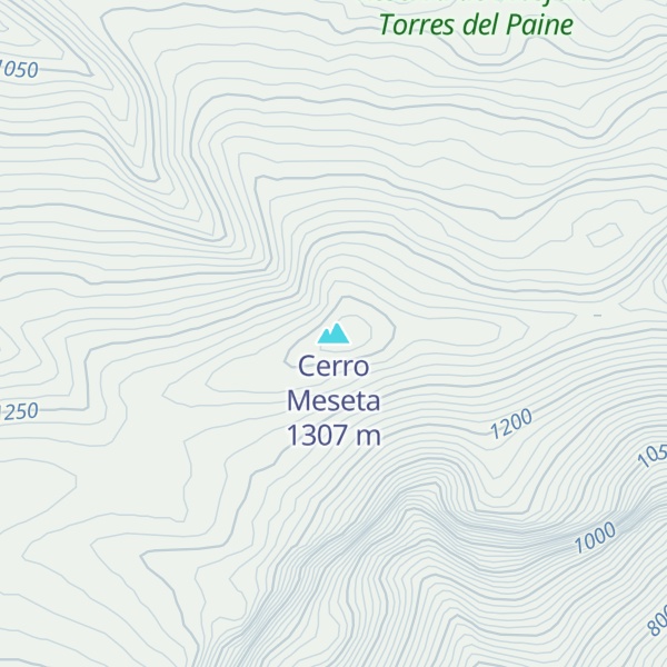 Map of Cerro Meseta