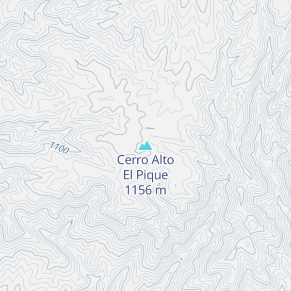 Map of Cerro Alto El Pique