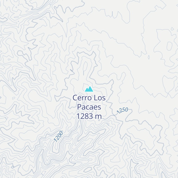 Map of Cerro Los Pacaes