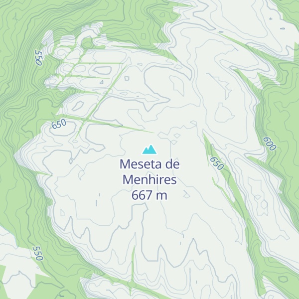 Map of Meseta de Menhires