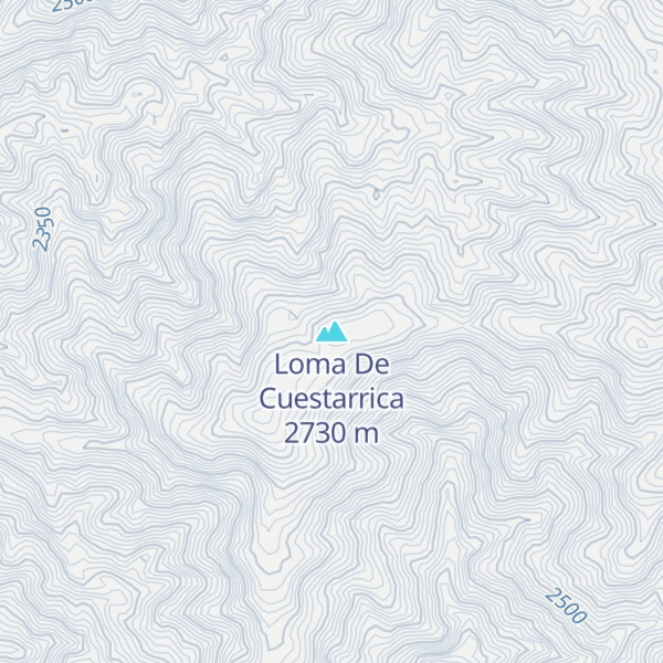 Map of Loma De Cuestarrica