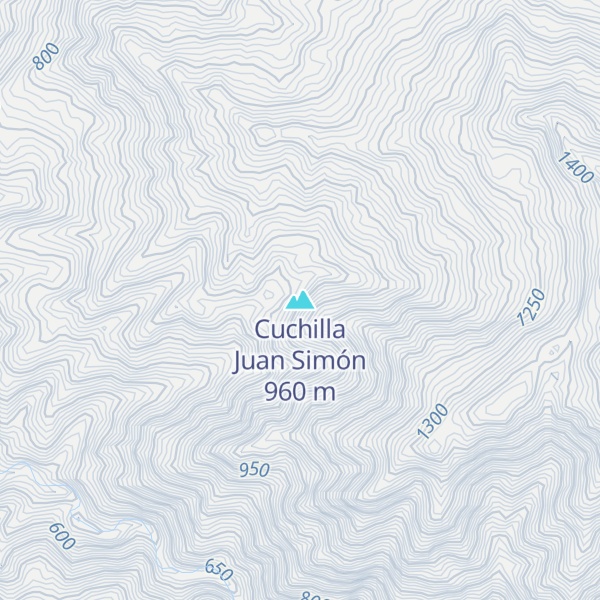 Map of Cuchilla Juan Simón