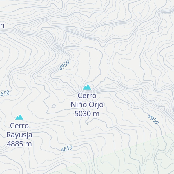 Map of Cerro Niño Orjo