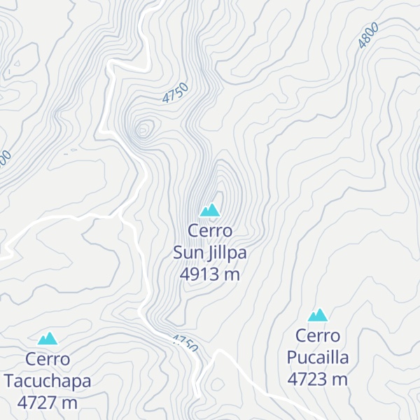 Map of Cerro Sun Jillpa